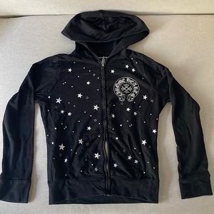 Chrome Hearts - Woman’s Size Small Star print Zip front hoodie